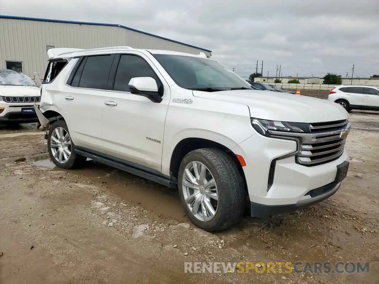 4 Photograph of a damaged car 1GNSKTKL0MR313327 CHEVROLET TAHOE 2021