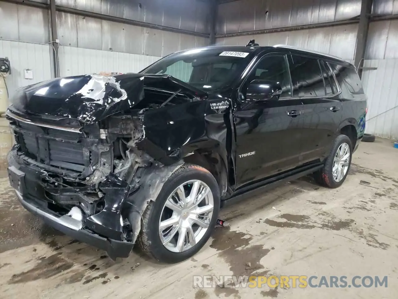 1 Photograph of a damaged car 1GNSKTKL6MR124357 CHEVROLET TAHOE 2021