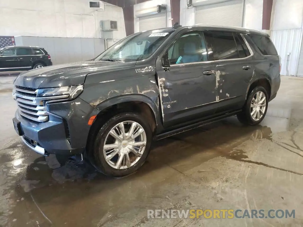 1 Photograph of a damaged car 1GNSKTKL8MR314824 CHEVROLET TAHOE 2021