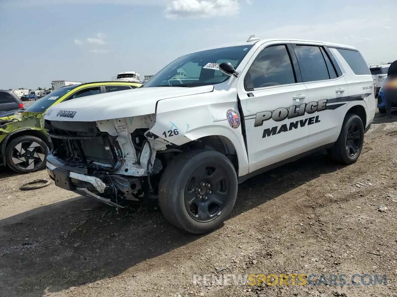1 Photograph of a damaged car 1GNSCLED5NR241074 CHEVROLET TAHOE 2022
