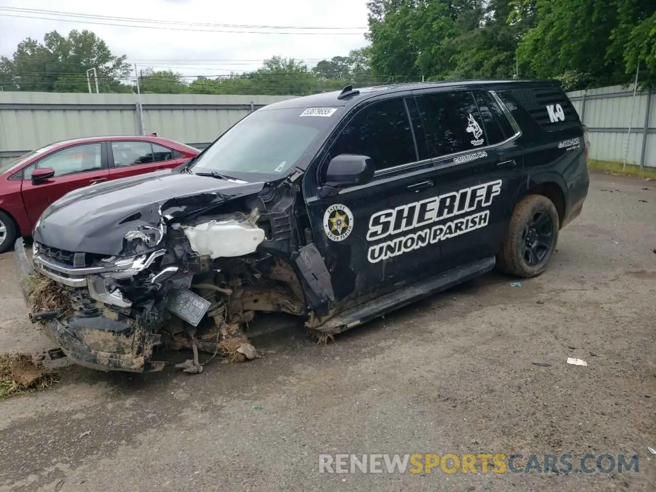 1 Photograph of a damaged car 1GNSCLED9NR155315 CHEVROLET TAHOE 2022