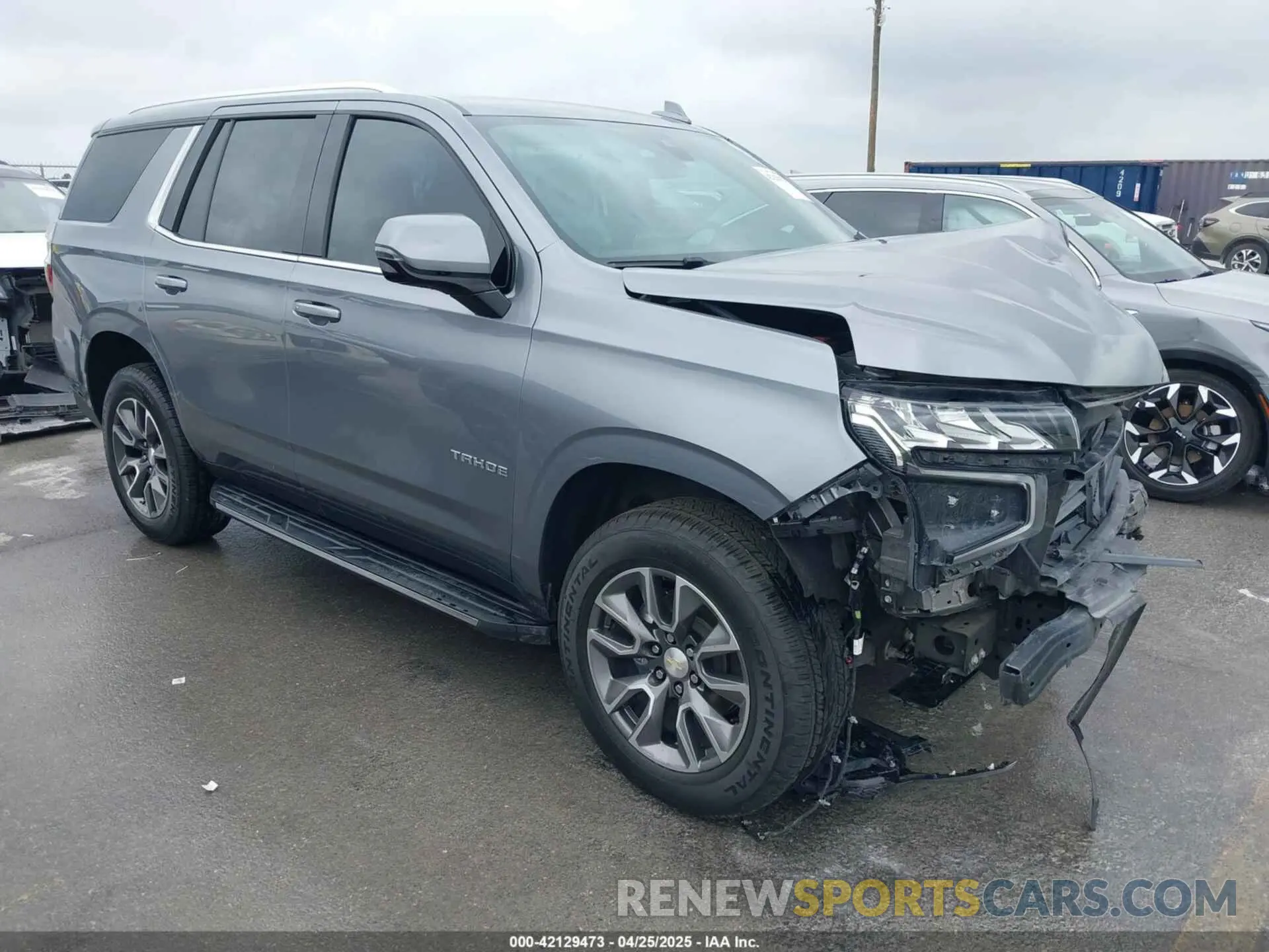 1 Photograph of a damaged car 1GNSCNKD8NR282251 CHEVROLET TAHOE 2022
