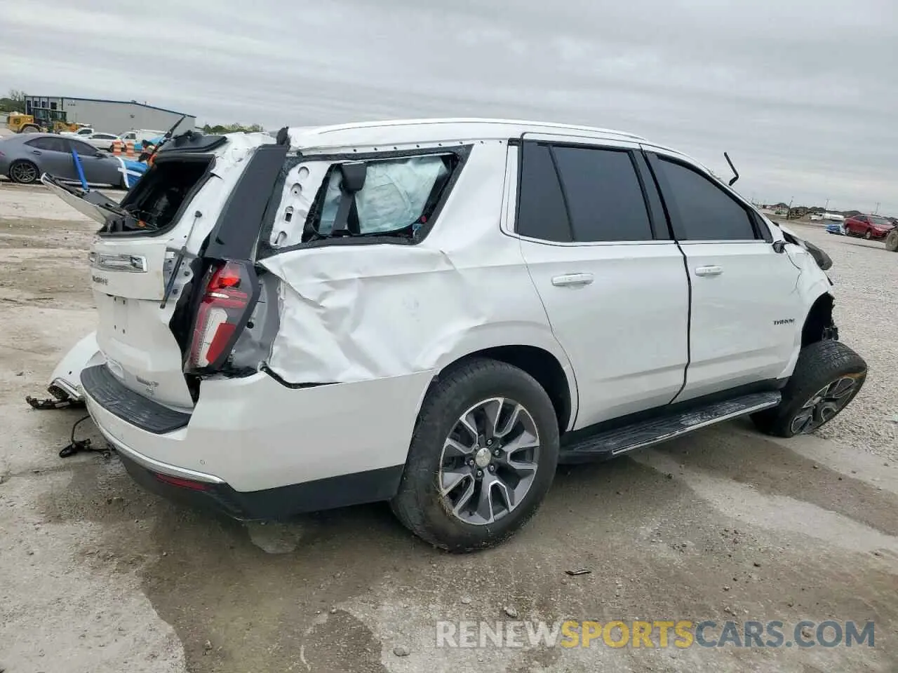 3 Photograph of a damaged car 1GNSCNKD8NR351987 CHEVROLET TAHOE 2022