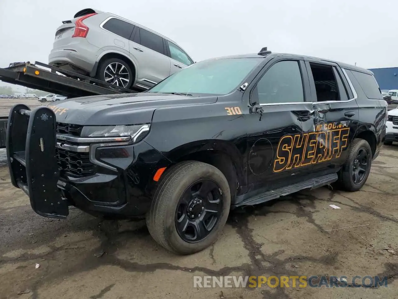 1 Photograph of a damaged car 1GNSKLED7NR319518 CHEVROLET TAHOE 2022