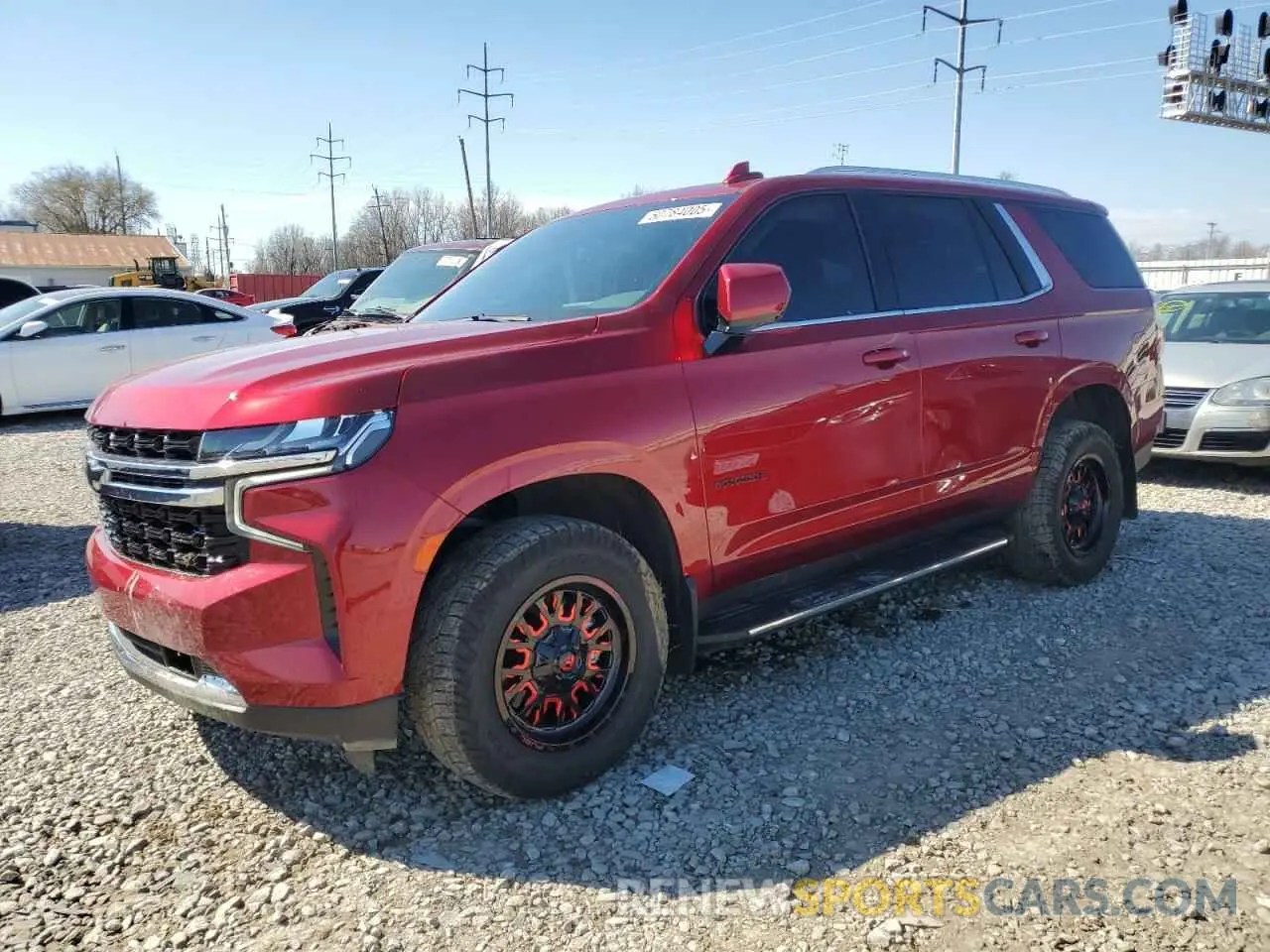 1 Photograph of a damaged car 1GNSKMKD5NR317969 CHEVROLET TAHOE 2022