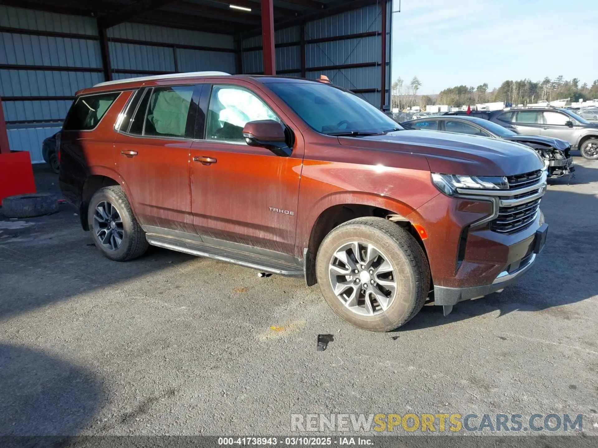 1 Photograph of a damaged car 1GNSKNKD3NR200915 CHEVROLET TAHOE 2022