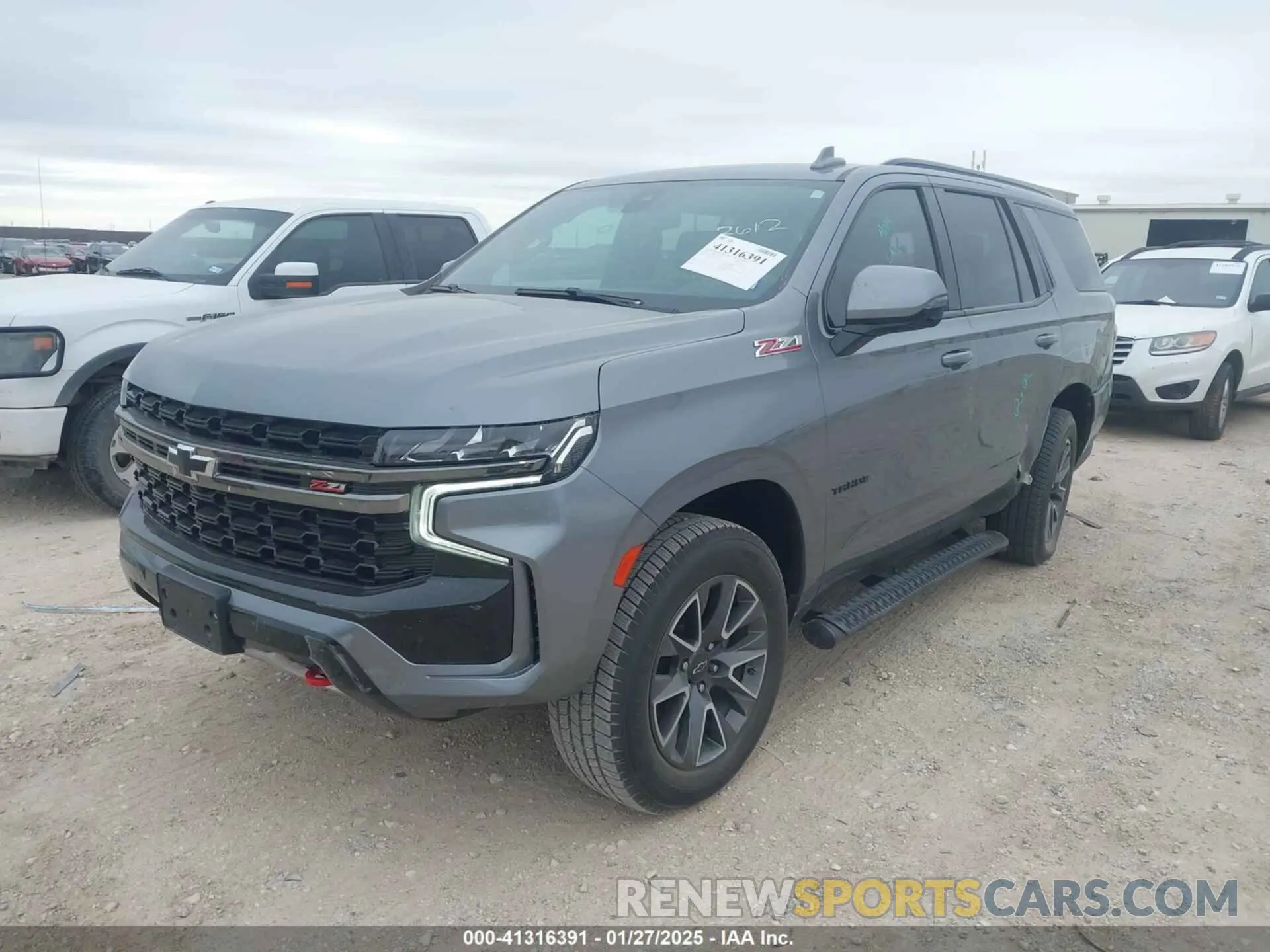 2 Photograph of a damaged car 1GNSKPKD3NR304672 CHEVROLET TAHOE 2022