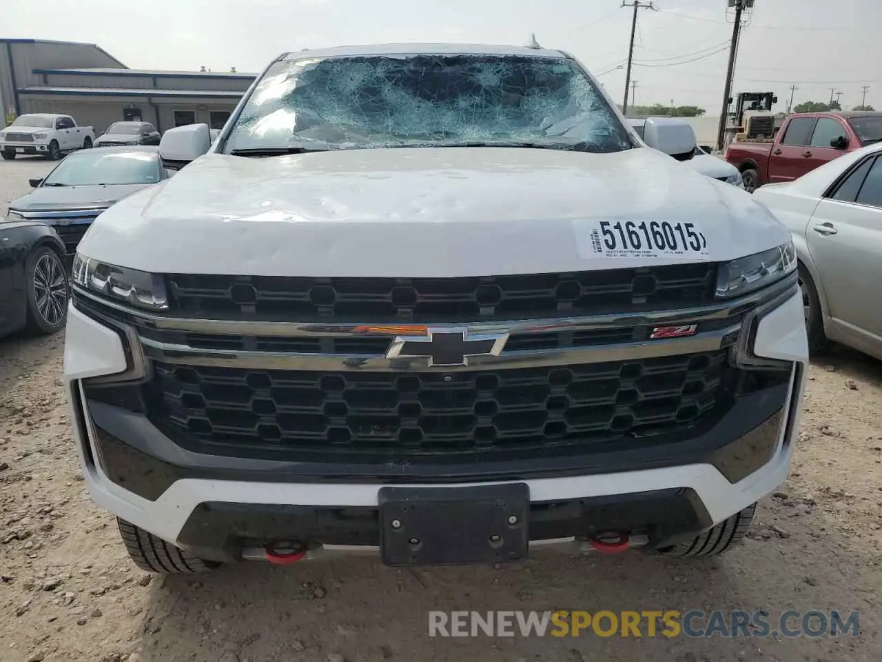 5 Photograph of a damaged car 1GNSKPKD3NR312738 CHEVROLET TAHOE 2022
