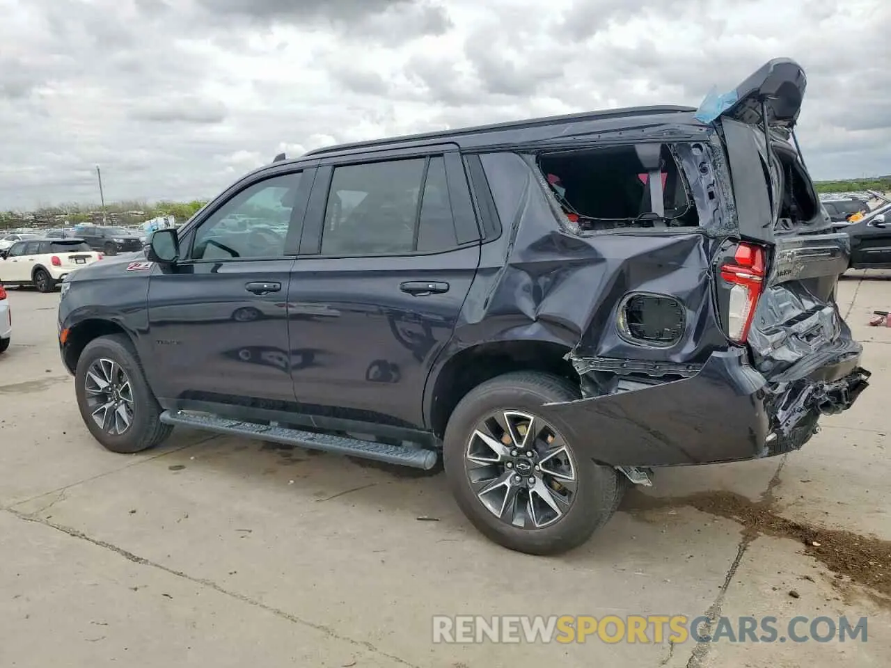 2 Photograph of a damaged car 1GNSKPKD8NR214482 CHEVROLET TAHOE 2022