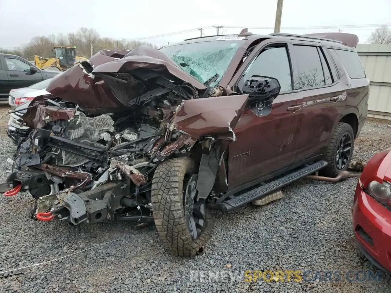 1 Photograph of a damaged car 1GNSKPKD8NR348960 CHEVROLET TAHOE 2022