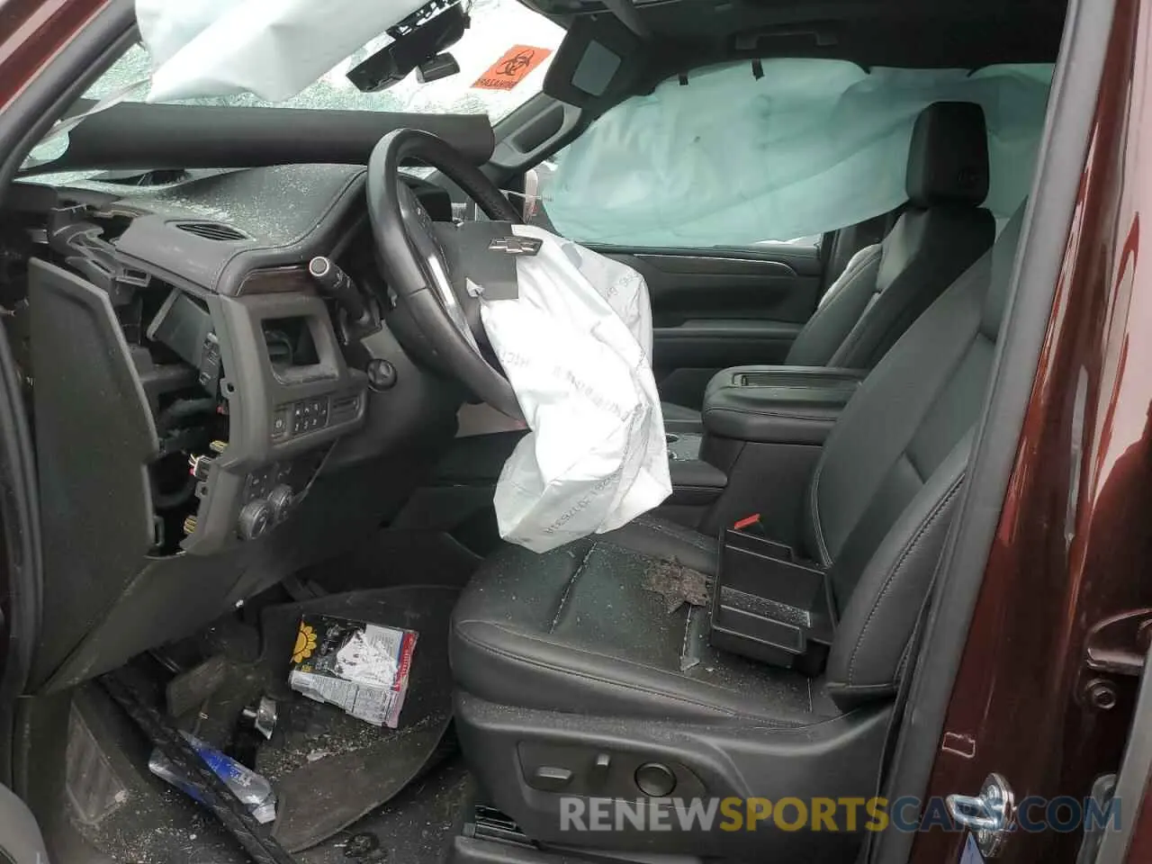 7 Photograph of a damaged car 1GNSKPKD8NR348960 CHEVROLET TAHOE 2022