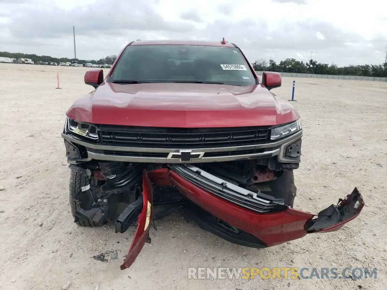5 Photograph of a damaged car 1GNSKRKDXNR200398 CHEVROLET TAHOE 2022
