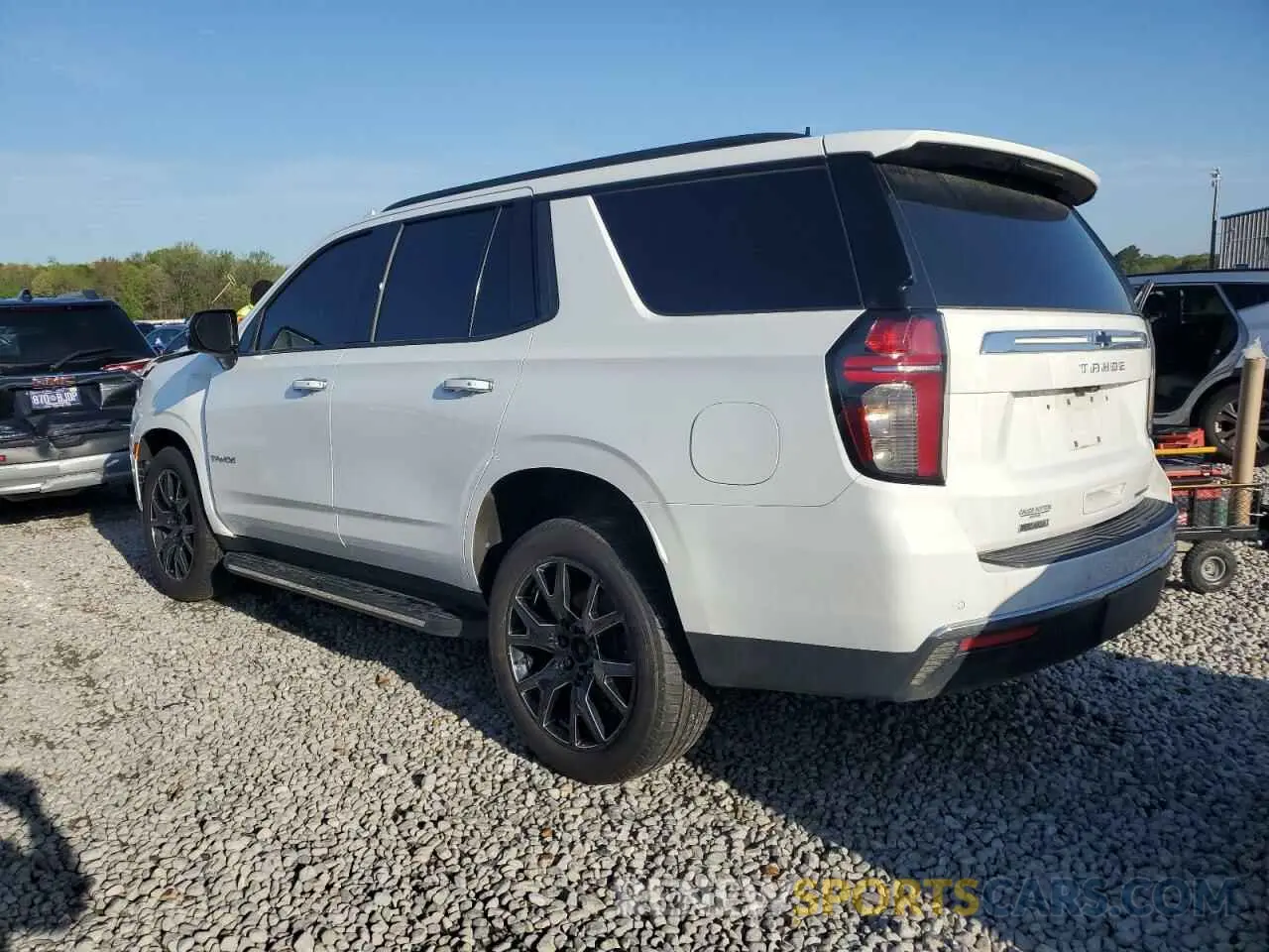 2 Photograph of a damaged car 1GNSKSKT2NR234737 CHEVROLET TAHOE 2022