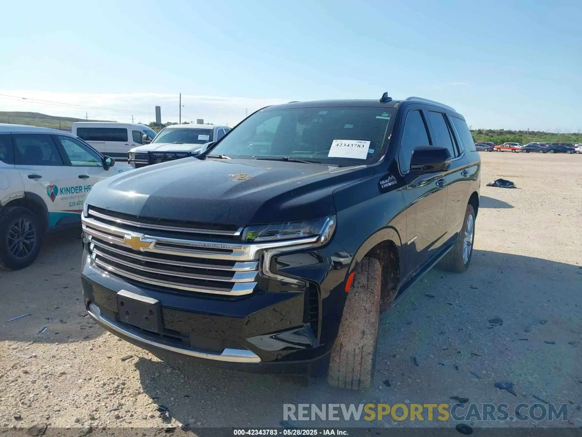 2 Photograph of a damaged car 1GNSKTKL5NR360192 CHEVROLET TAHOE 2022