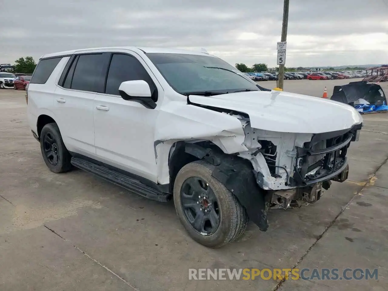 4 Photograph of a damaged car 1GNSCLED2PR429361 CHEVROLET TAHOE 2023