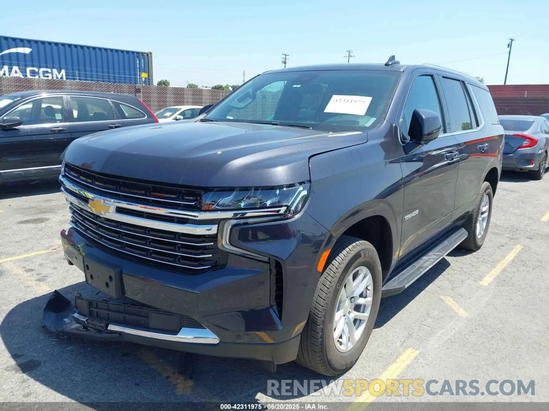 2 Photograph of a damaged car 1GNSCNKDXPR550798 CHEVROLET TAHOE 2023