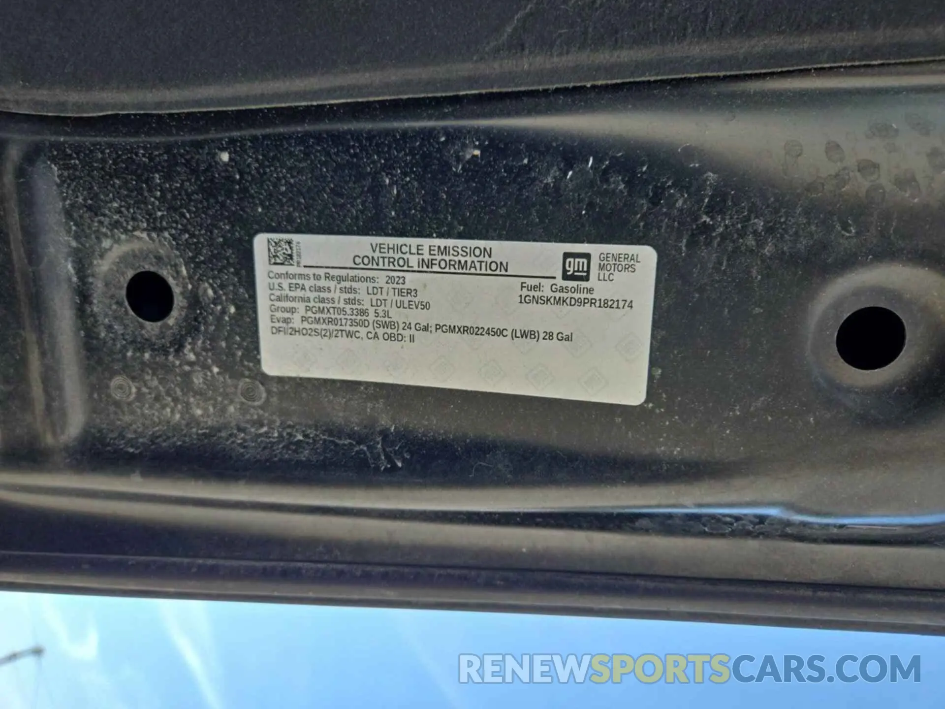 16 Photograph of a damaged car 1GNSKMKD9PR182174 CHEVROLET TAHOE 2023