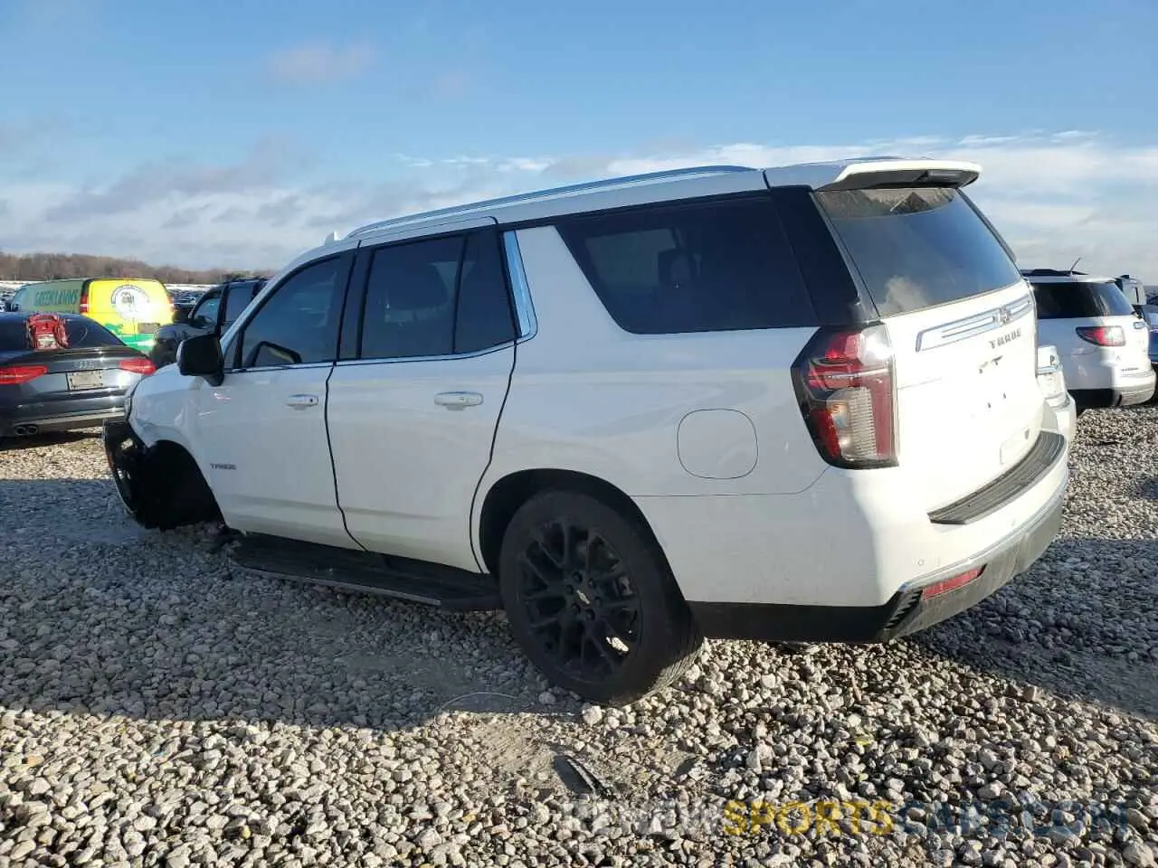 2 Photograph of a damaged car 1GNSKNKD4PR223817 CHEVROLET TAHOE 2023