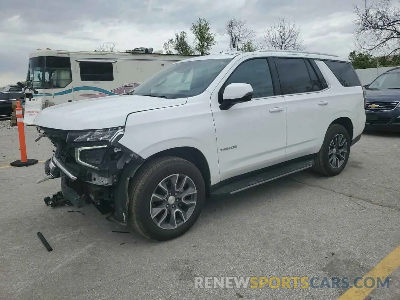 1 Photograph of a damaged car 1GNSKNKD4PR323755 CHEVROLET TAHOE 2023