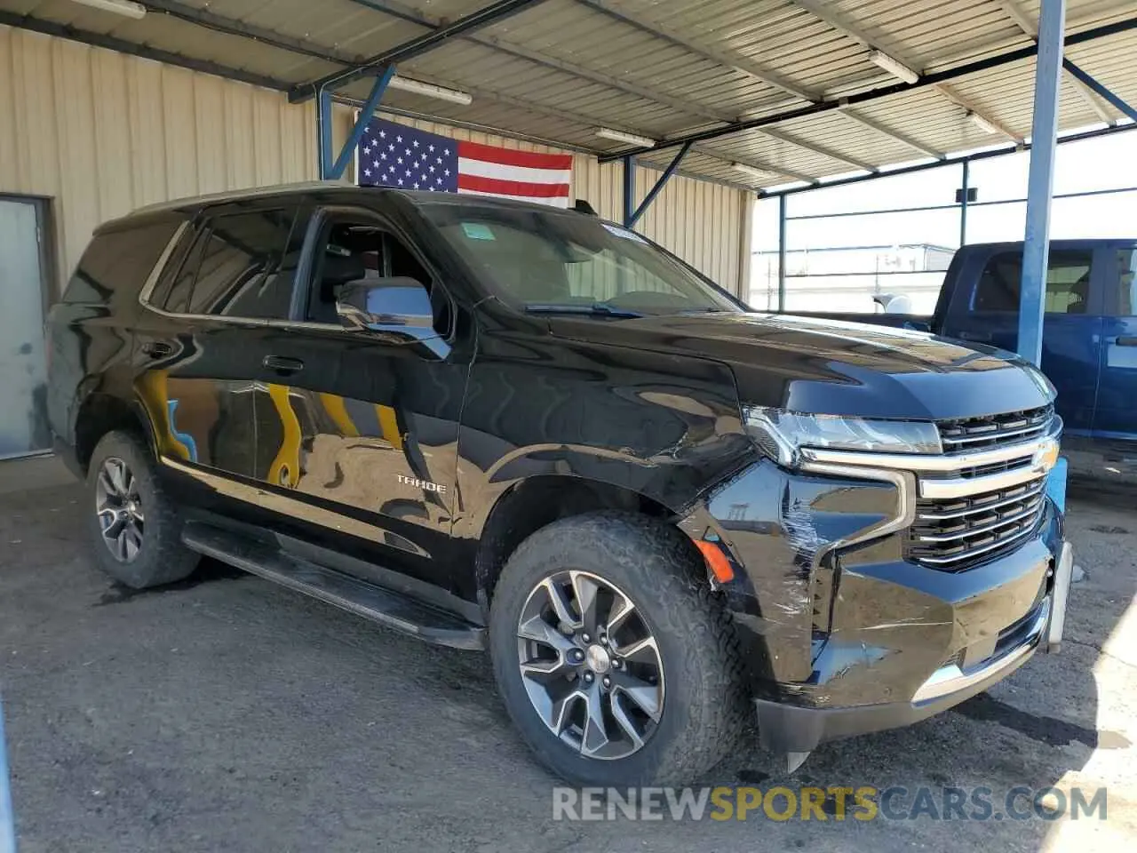 4 Photograph of a damaged car 1GNSKNKD8PR289979 CHEVROLET TAHOE 2023