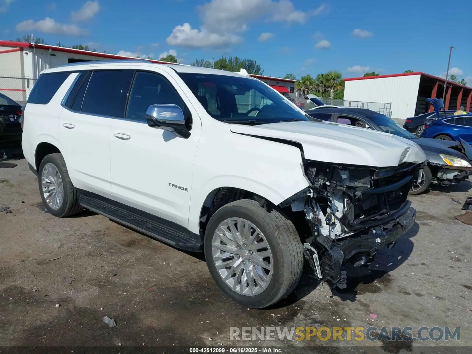 1 Photograph of a damaged car 1GNSKSKD0PR453465 CHEVROLET TAHOE 2023
