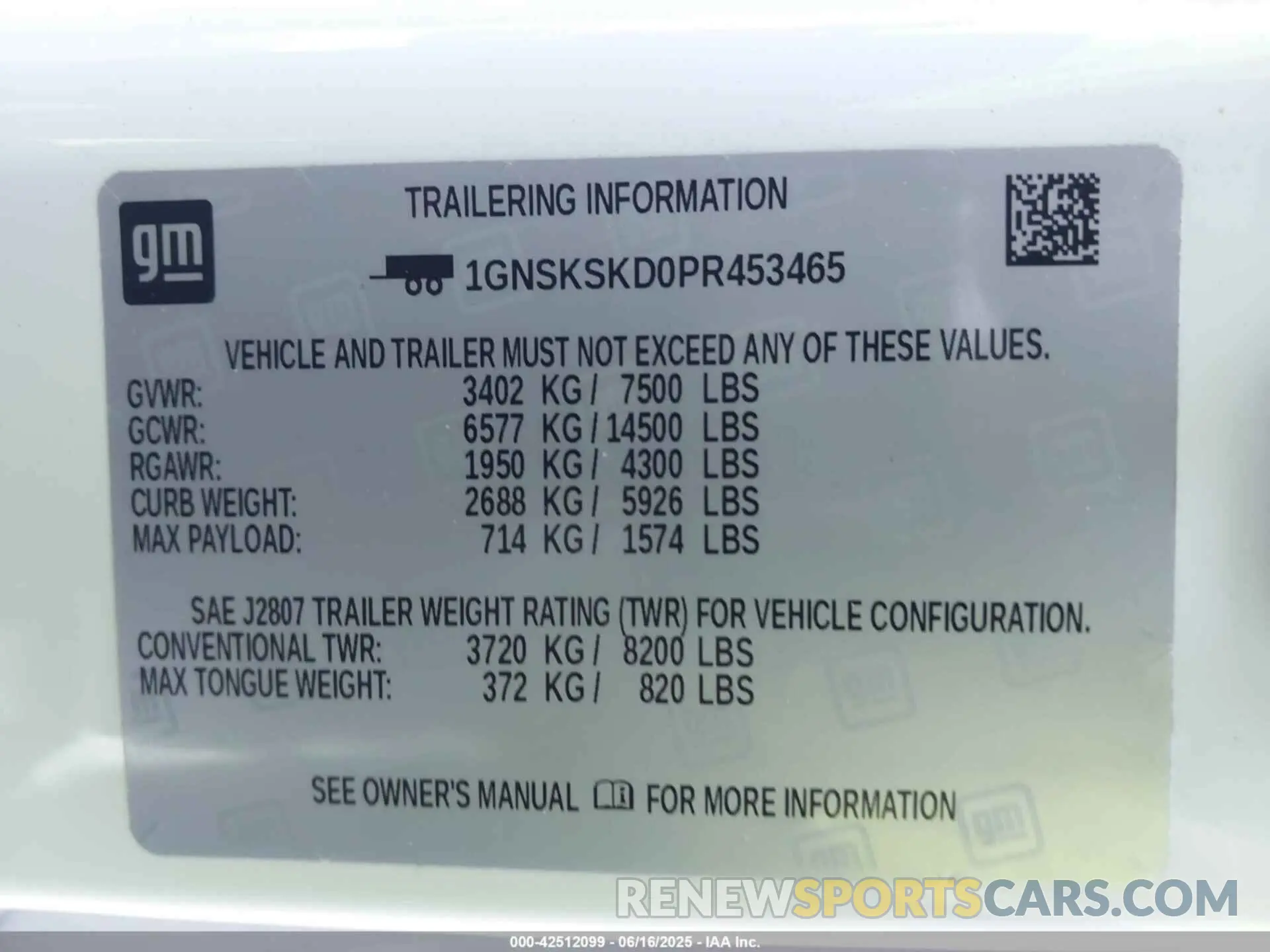 9 Photograph of a damaged car 1GNSKSKD0PR453465 CHEVROLET TAHOE 2023
