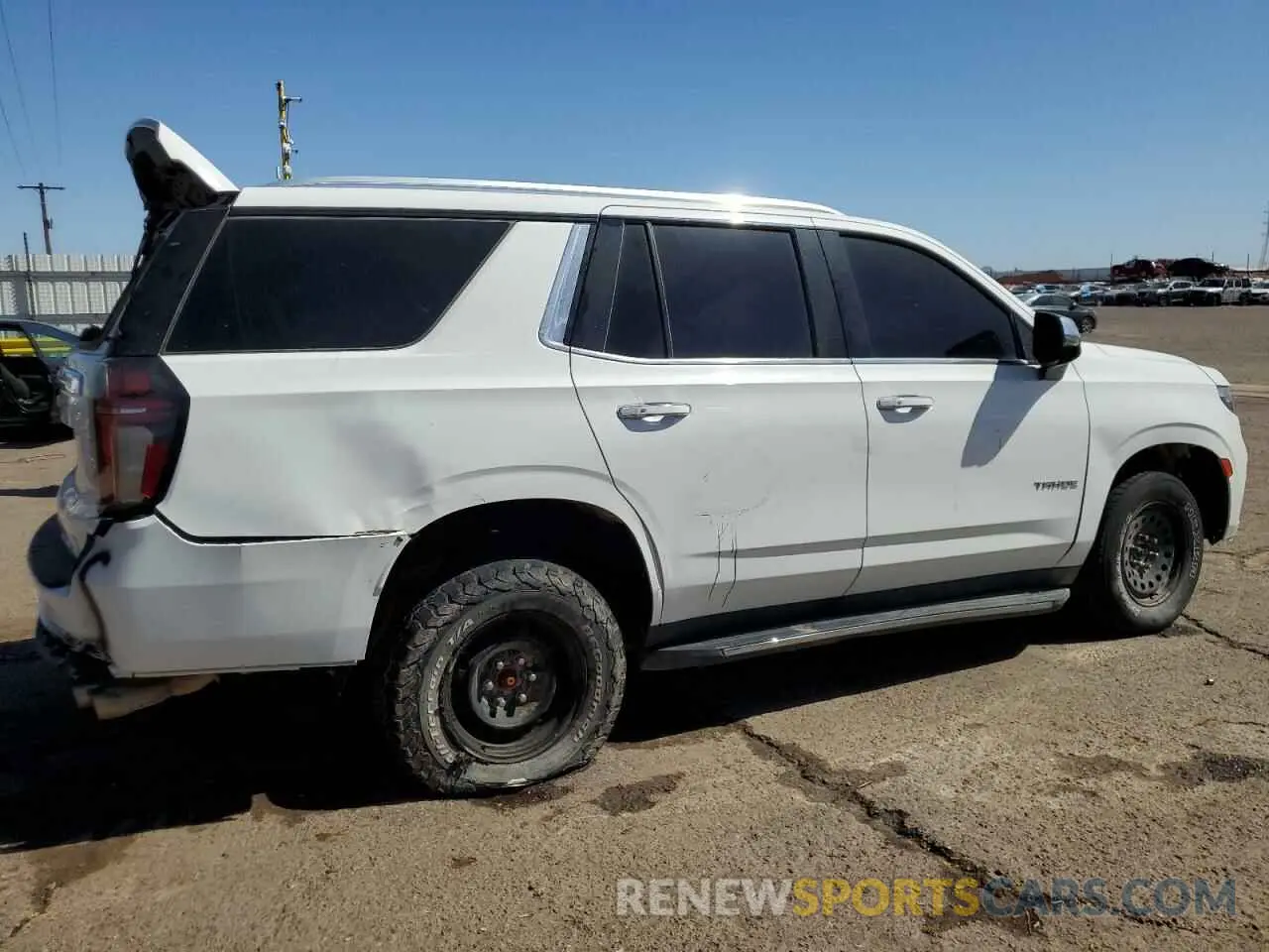 3 Photograph of a damaged car 1GNSKSKD1PR273296 CHEVROLET TAHOE 2023