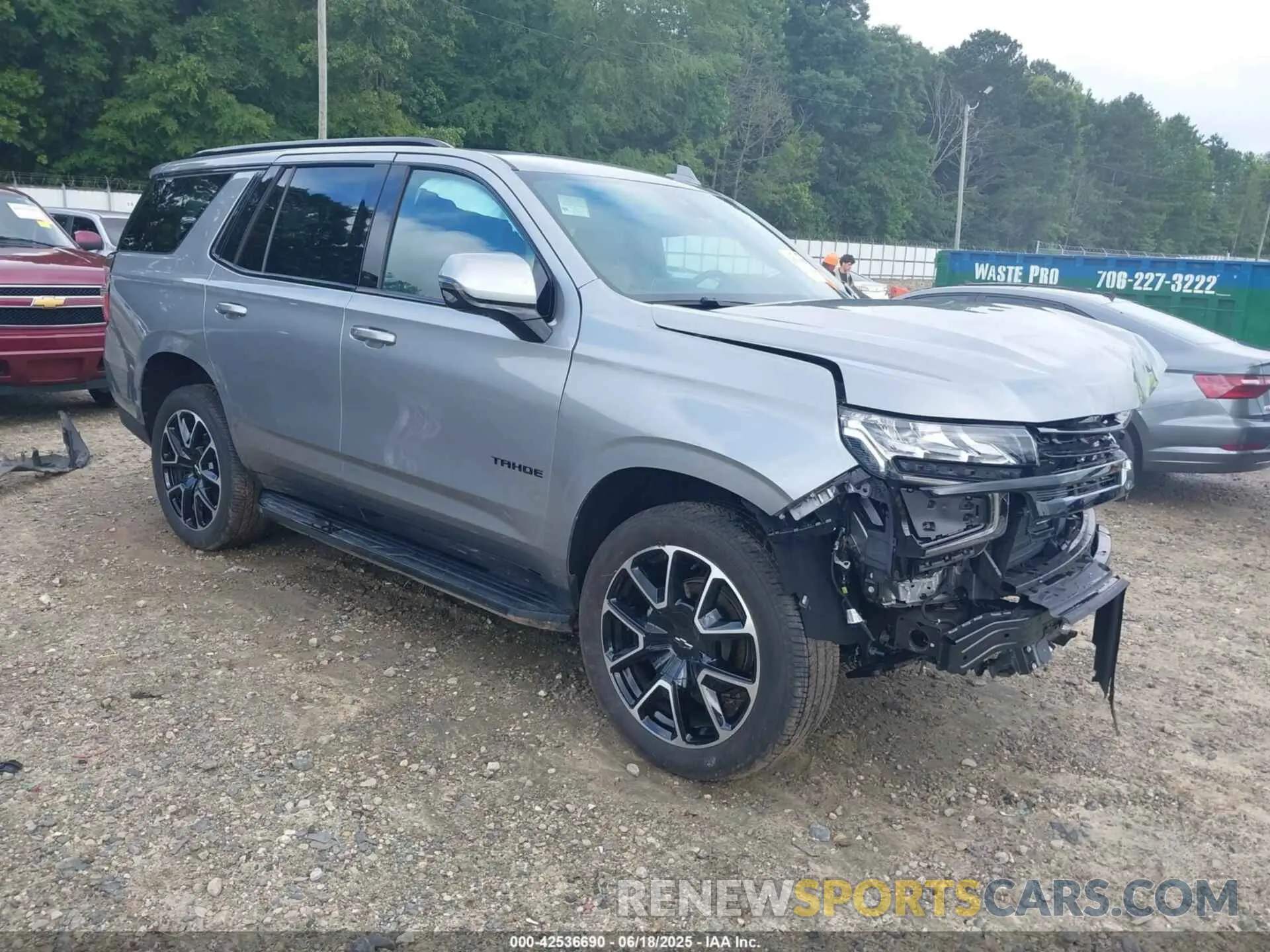 1 Photograph of a damaged car 1GNSCRKDXRR395888 CHEVROLET TAHOE 2024