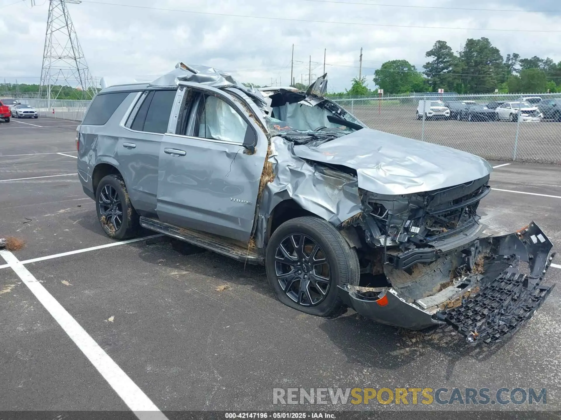 1 Photograph of a damaged car 1GNSKMKD3RR171349 CHEVROLET TAHOE 2024