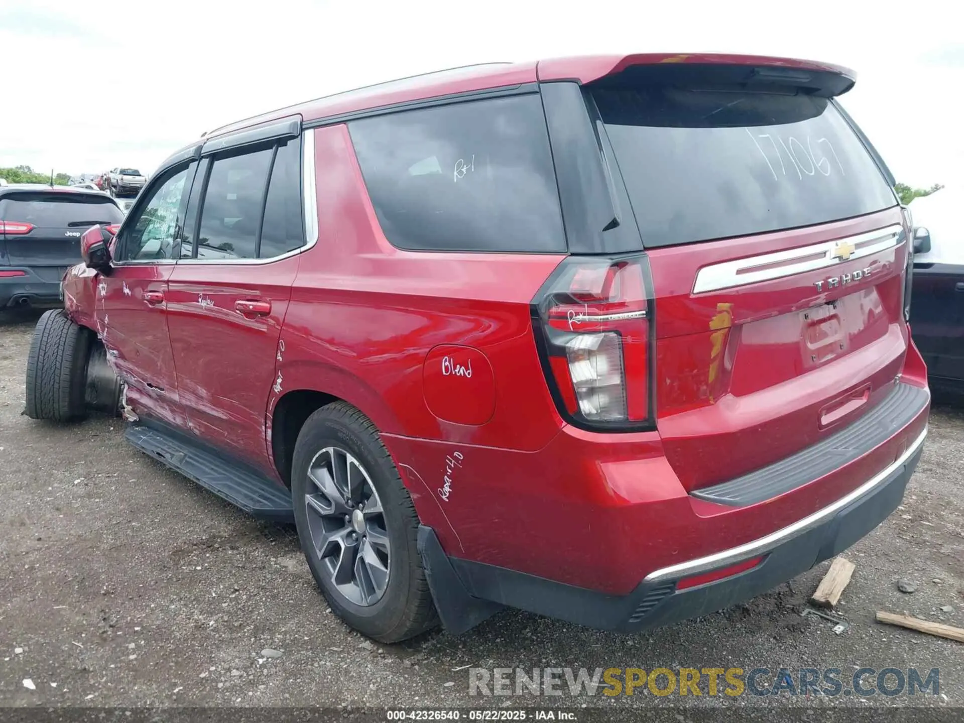 3 Photograph of a damaged car 1GNSKNKD7RR171067 CHEVROLET TAHOE 2024