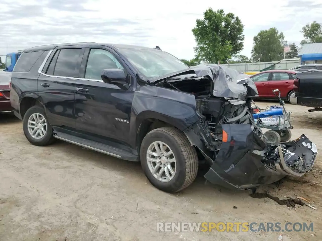 4 Photograph of a damaged car 1GNSKNKDXRR240902 CHEVROLET TAHOE 2024