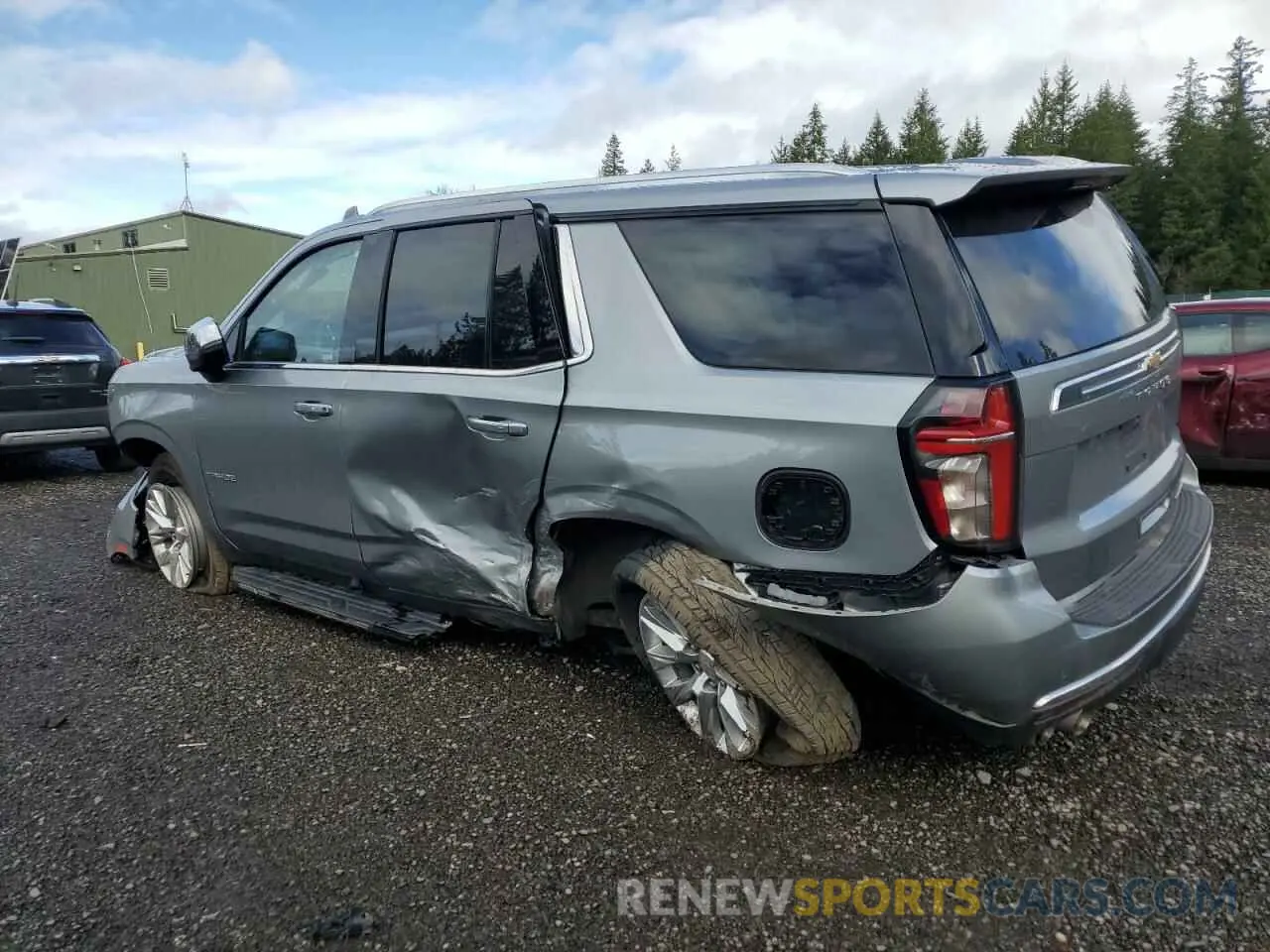 2 Photograph of a damaged car 1GNSKSKD0RR128446 CHEVROLET TAHOE 2024