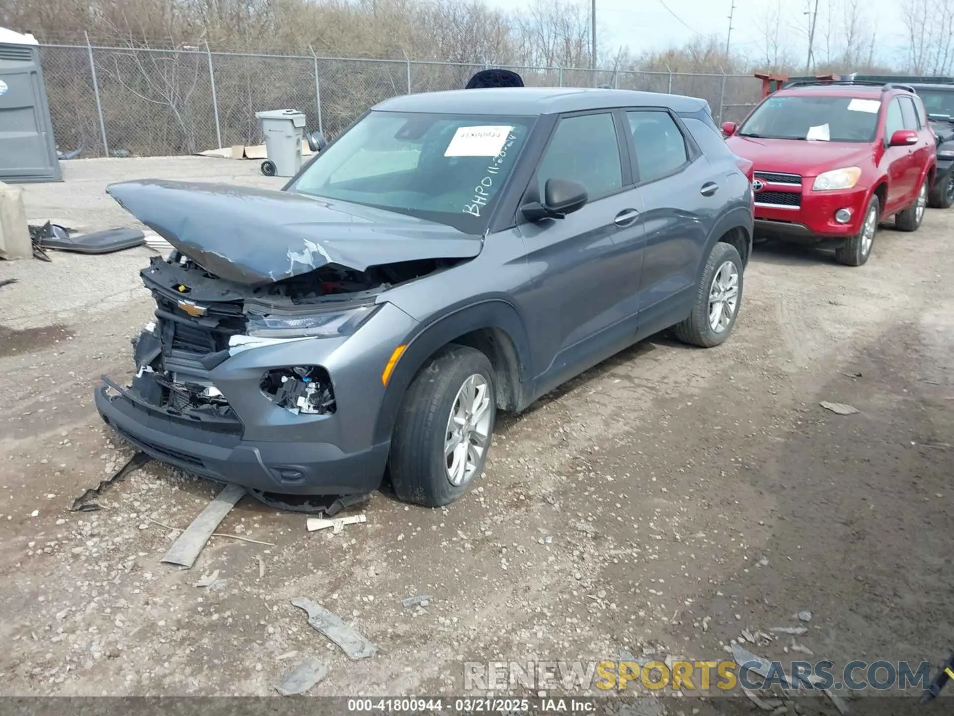 2 Photograph of a damaged car KL79MMS24MB130002 CHEVROLET TRAILBLAZER 2021