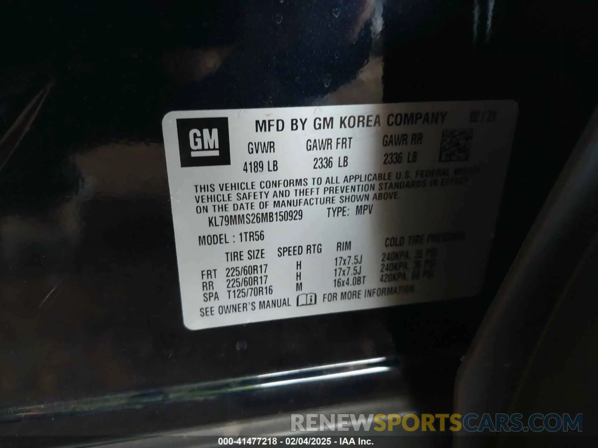 9 Photograph of a damaged car KL79MMS26MB150929 CHEVROLET TRAILBLAZER 2021