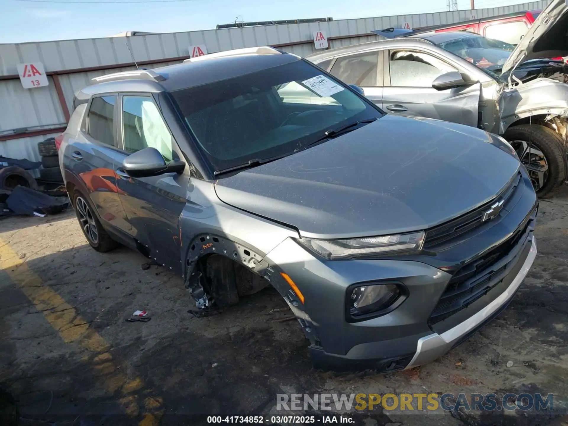 1 Photograph of a damaged car KL79MPSL1MB164019 CHEVROLET TRAILBLAZER 2021