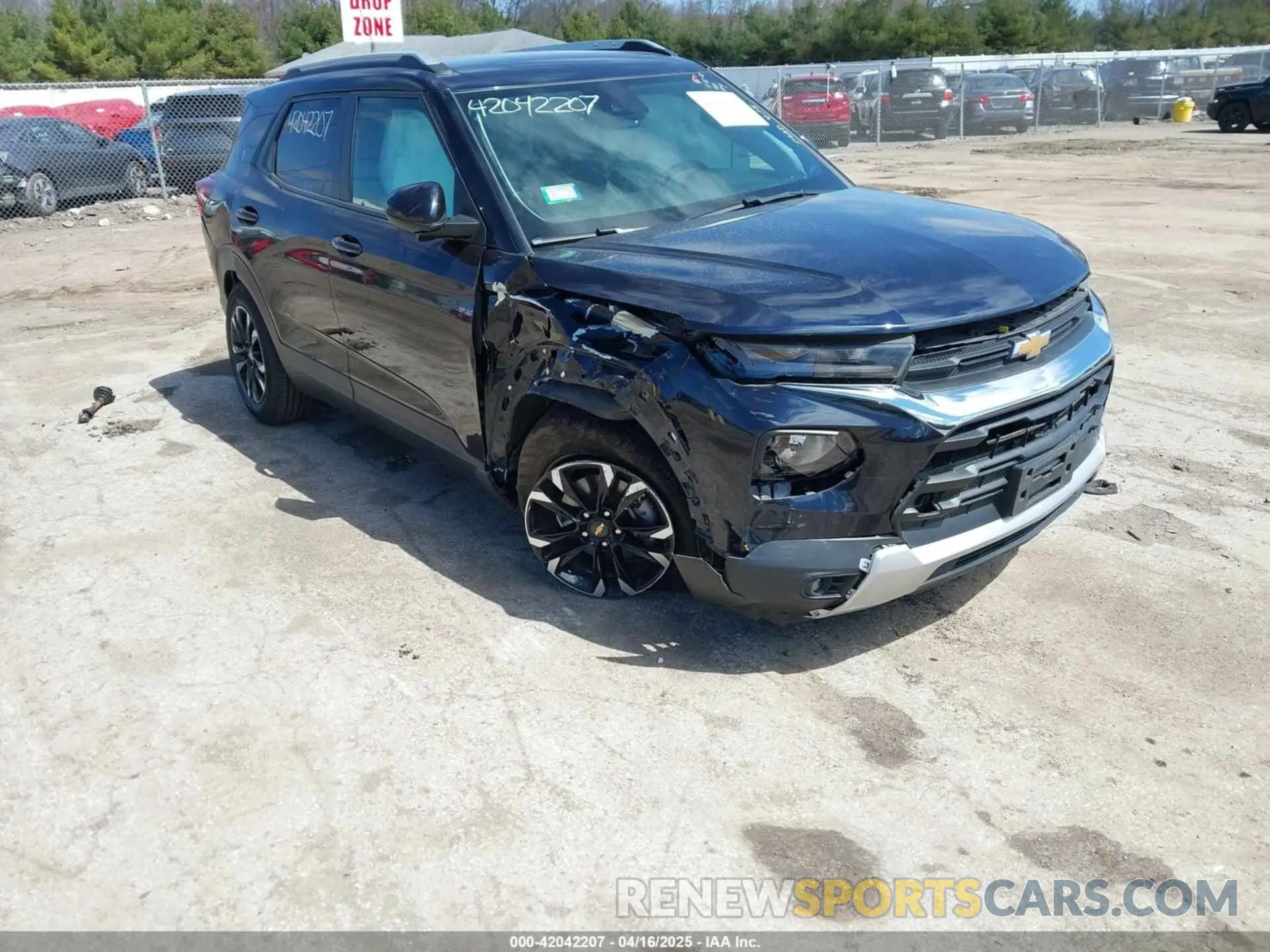 1 Photograph of a damaged car KL79MPSL4MB139647 CHEVROLET TRAILBLAZER 2021