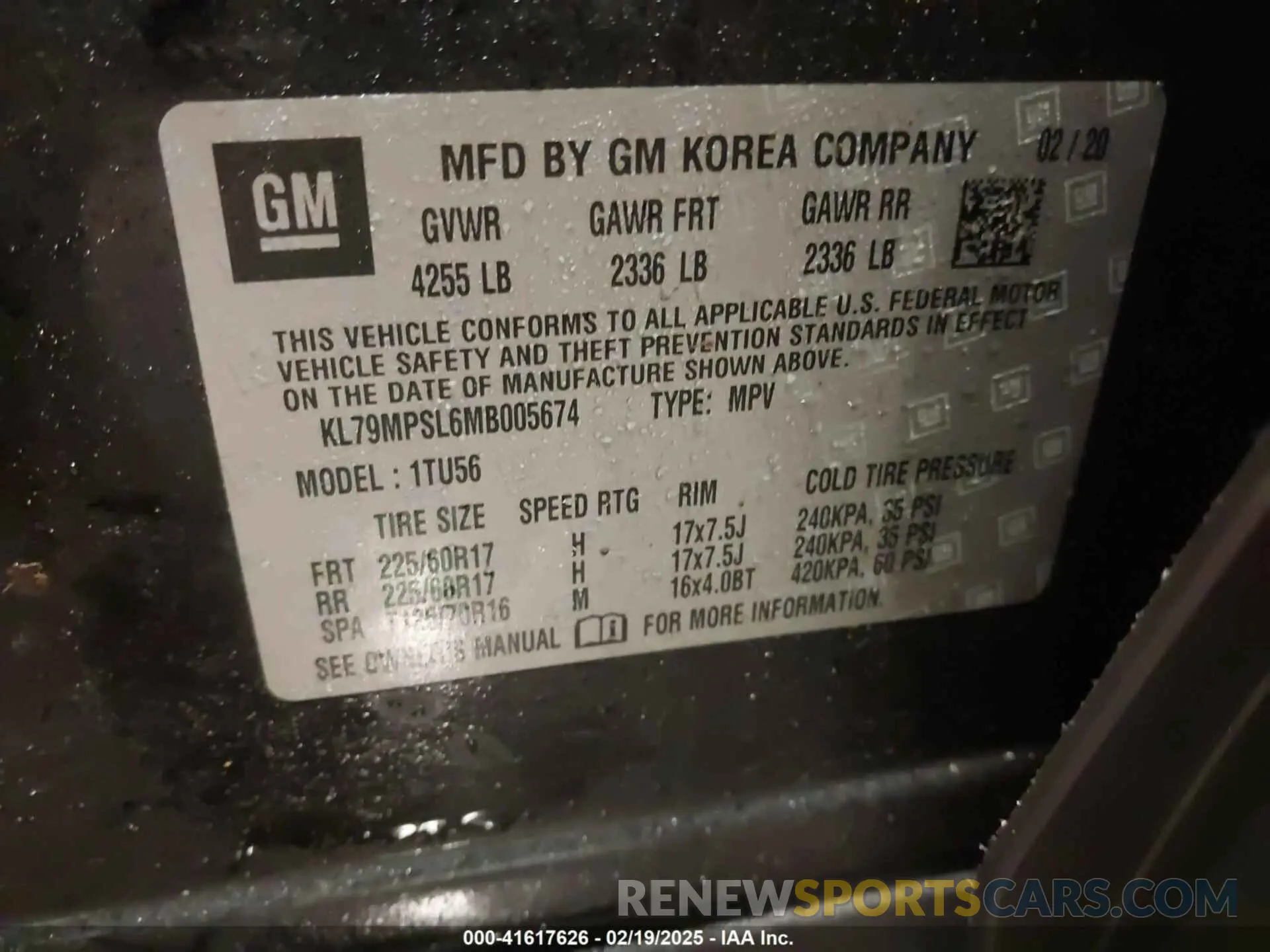 9 Photograph of a damaged car KL79MPSL6MB005674 CHEVROLET TRAILBLAZER 2021