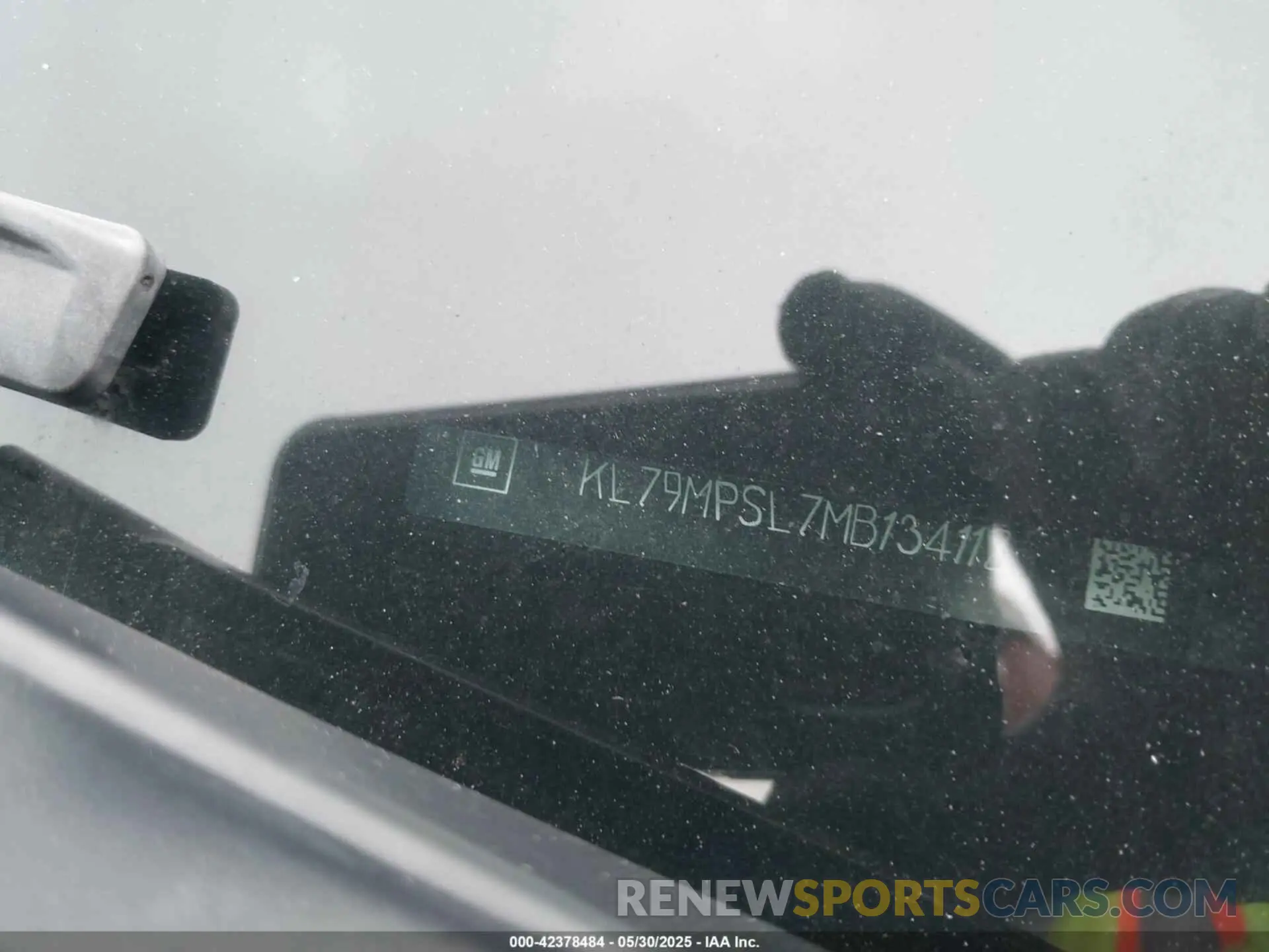 17 Photograph of a damaged car KL79MPSL7MB134118 CHEVROLET TRAILBLAZER 2021