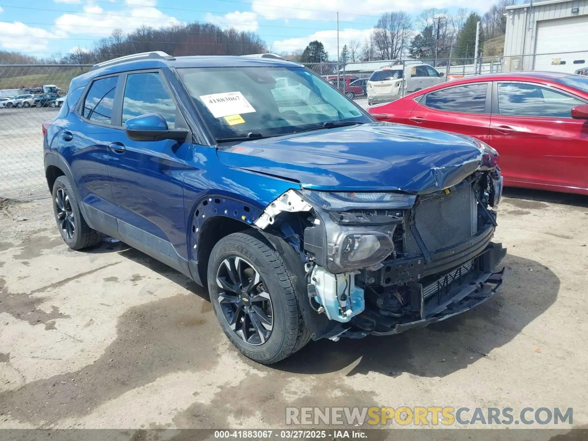 1 Photograph of a damaged car KL79MRSL2MB012844 CHEVROLET TRAILBLAZER 2021