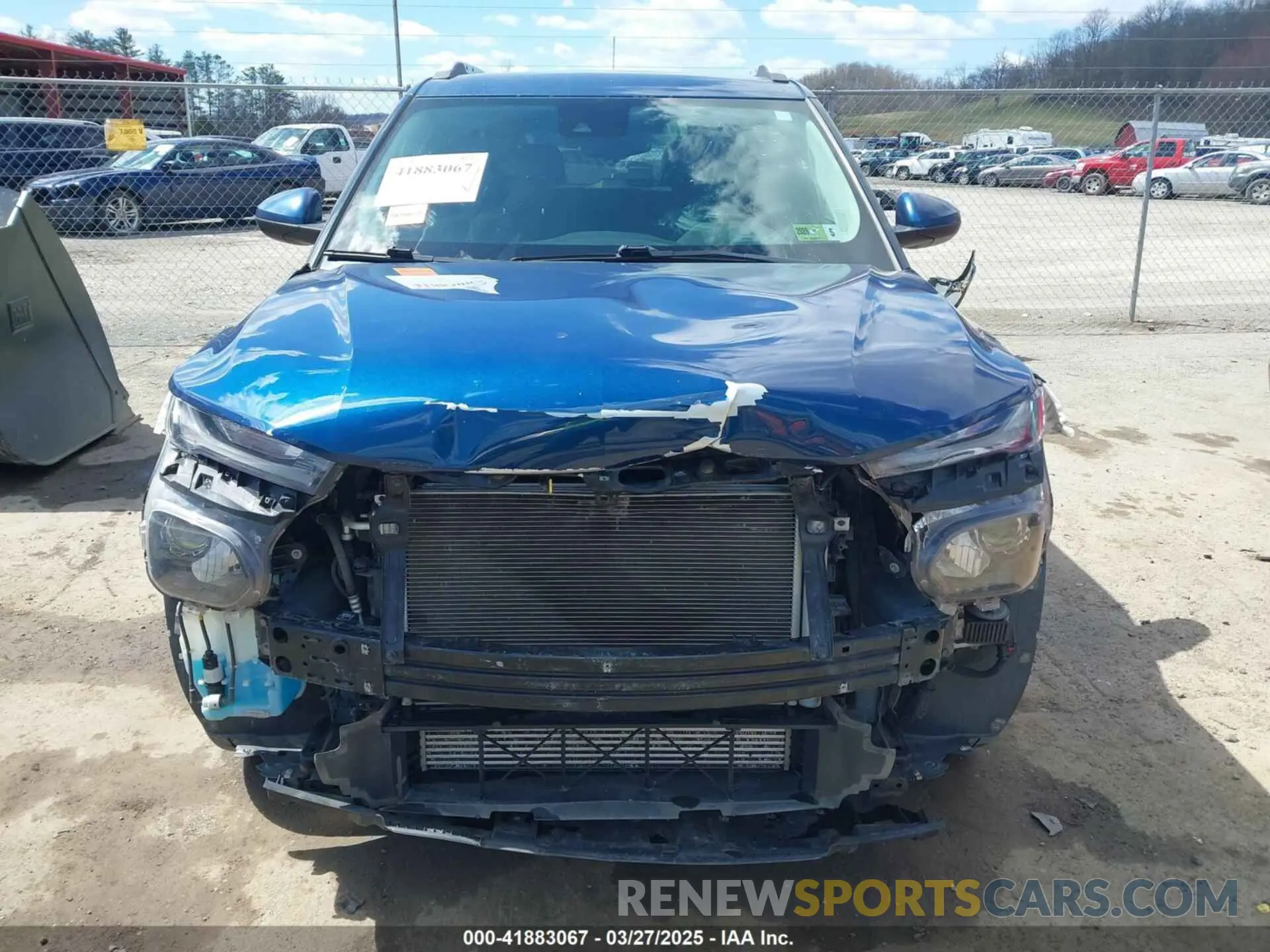 13 Photograph of a damaged car KL79MRSL2MB012844 CHEVROLET TRAILBLAZER 2021