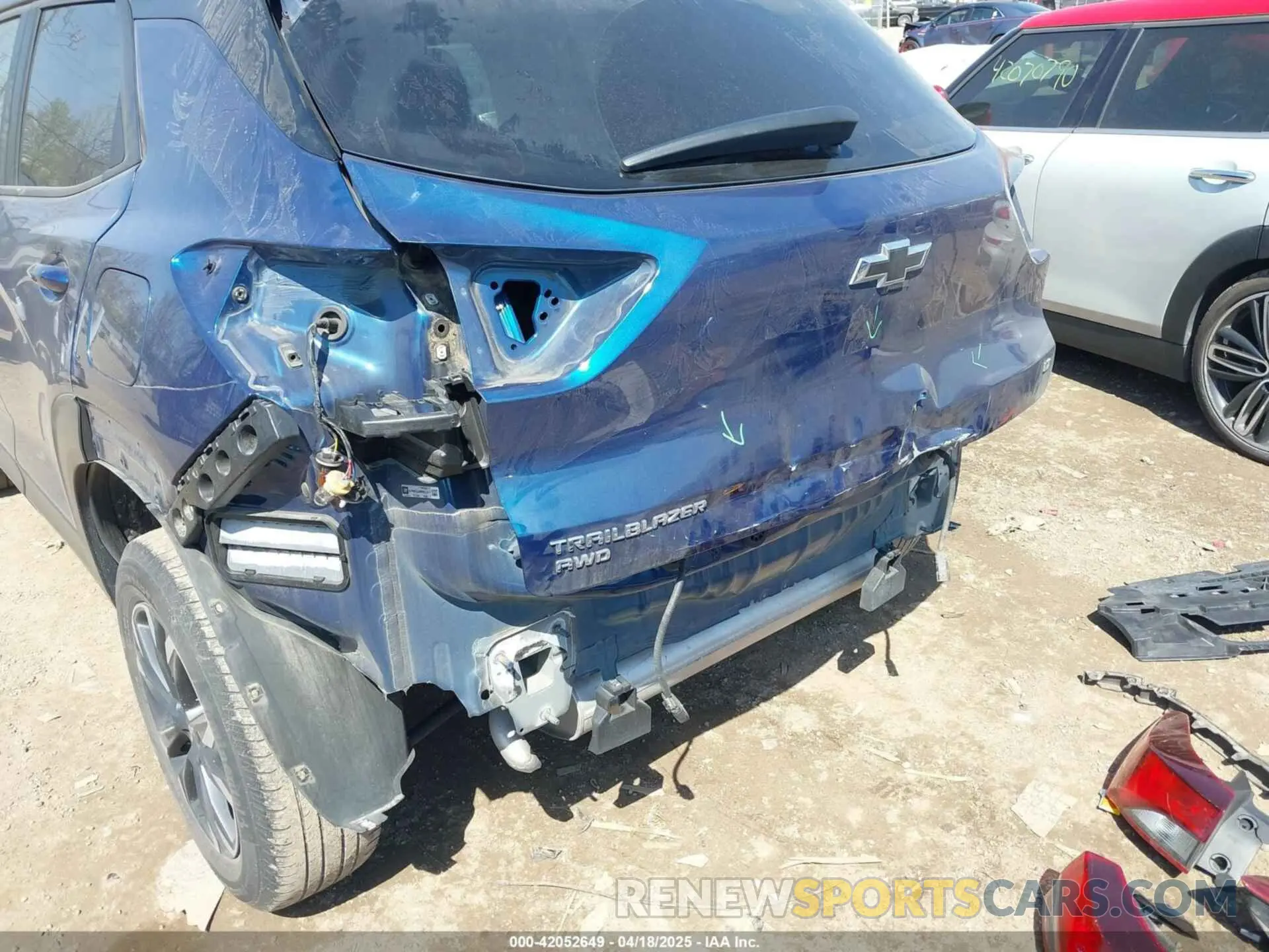 6 Photograph of a damaged car KL79MRSL8MB001721 CHEVROLET TRAILBLAZER 2021