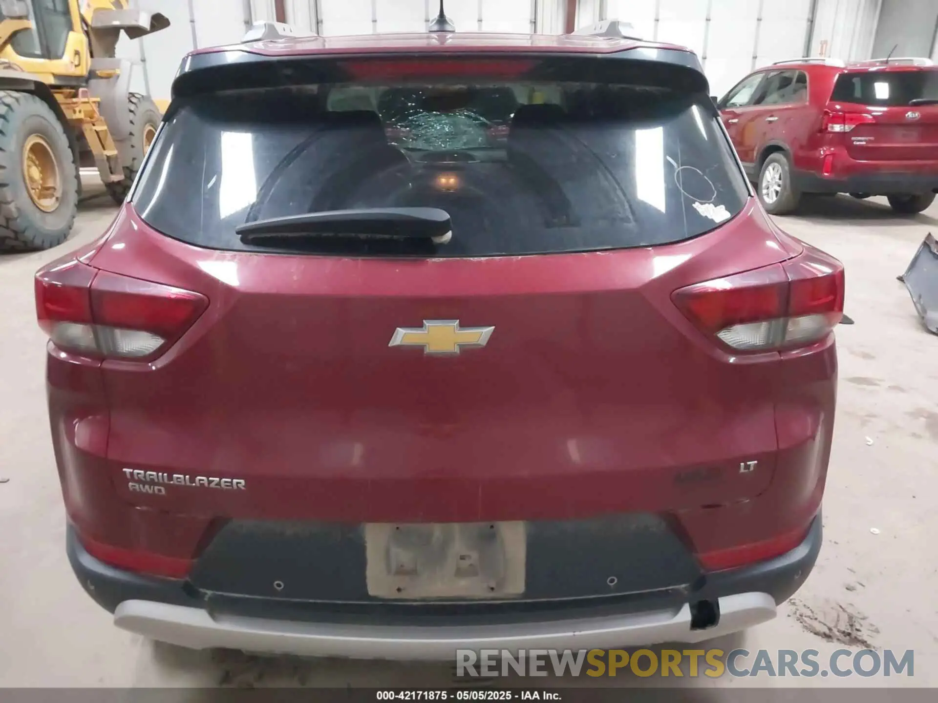 16 Photograph of a damaged car KL79MRSL8MB032158 CHEVROLET TRAILBLAZER 2021