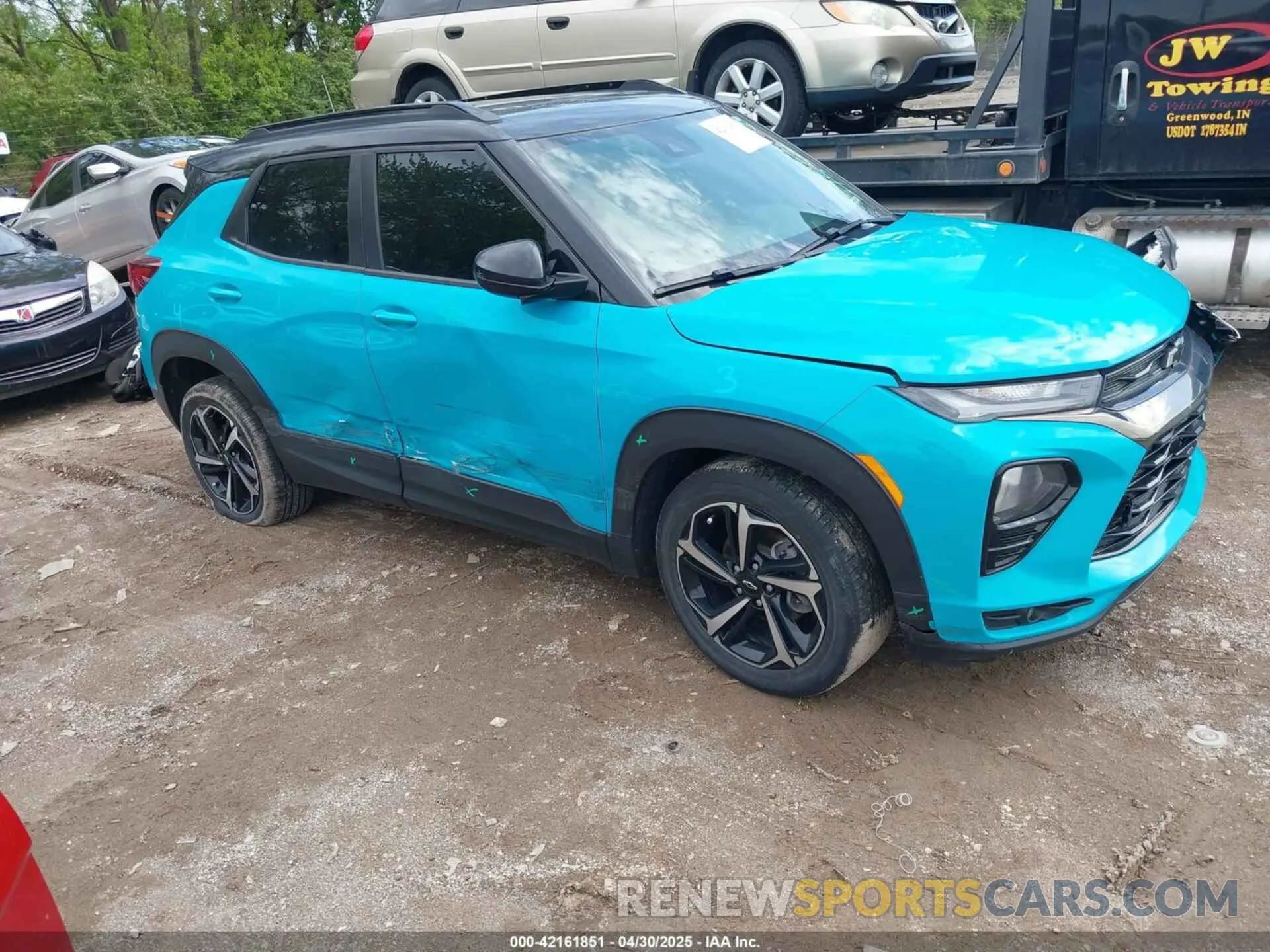 1 Photograph of a damaged car KL79MTSL8MB026034 CHEVROLET TRAILBLAZER 2021