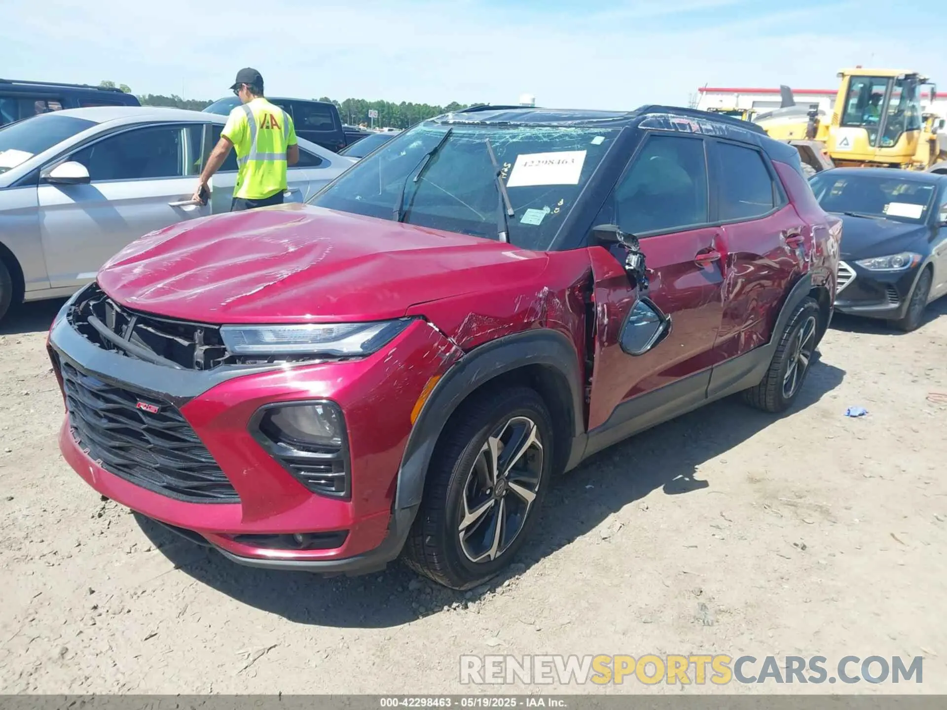 2 Photograph of a damaged car KL79MTSLXMB025838 CHEVROLET TRAILBLAZER 2021