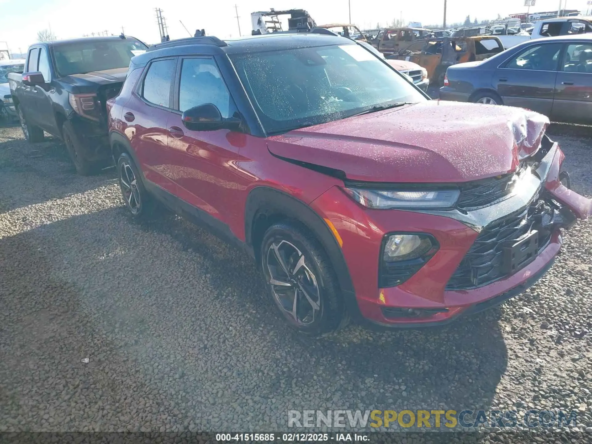1 Photograph of a damaged car KL79MUSL5MB018284 CHEVROLET TRAILBLAZER 2021