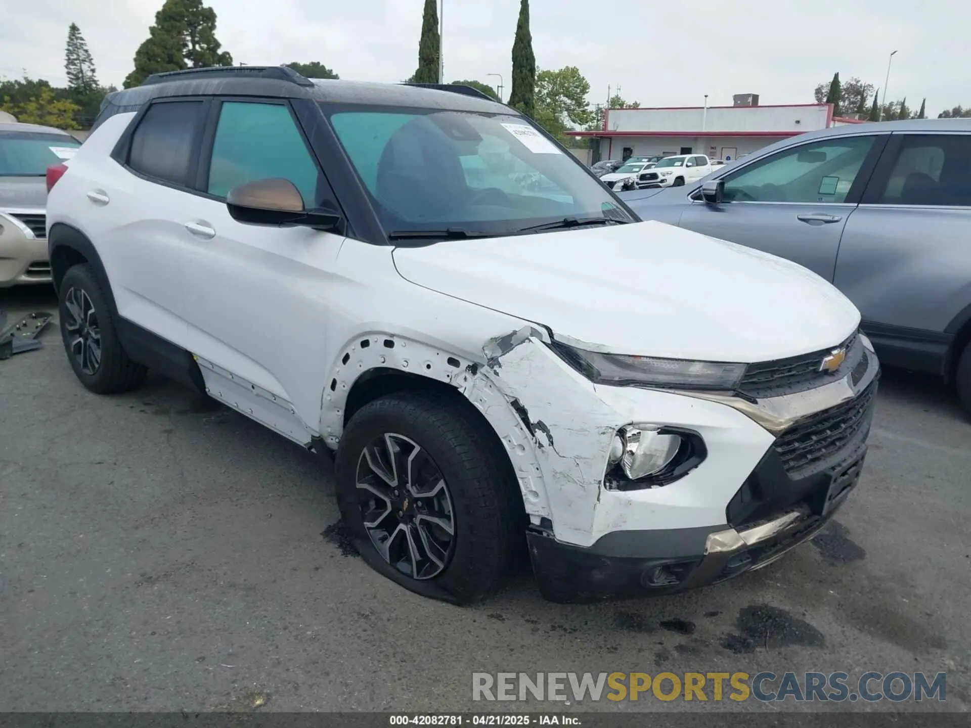 1 Photograph of a damaged car KL79MVSL9MB154343 CHEVROLET TRAILBLAZER 2021