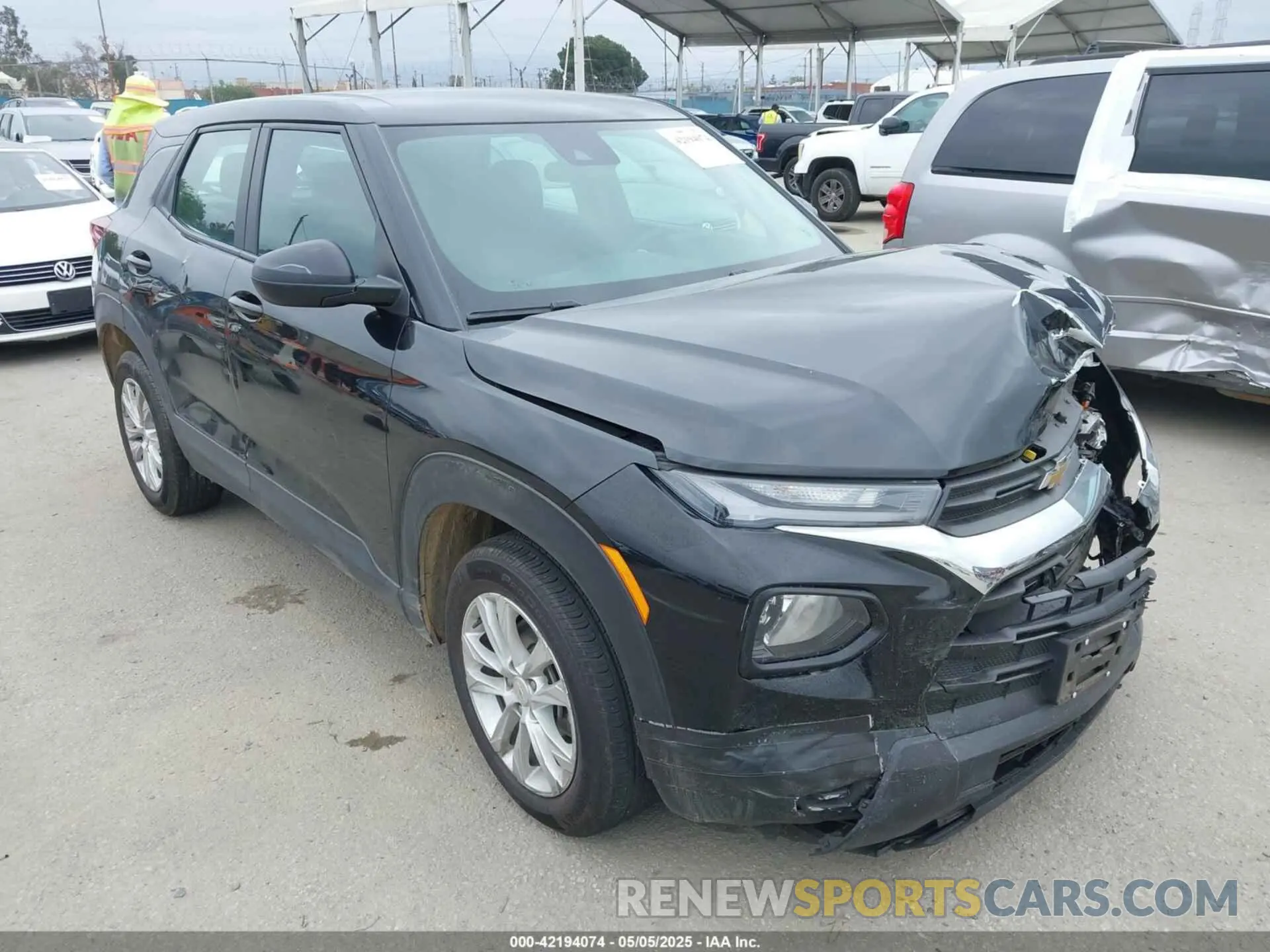 1 Photograph of a damaged car KL79MMS28NB103547 CHEVROLET TRAILBLAZER 2022