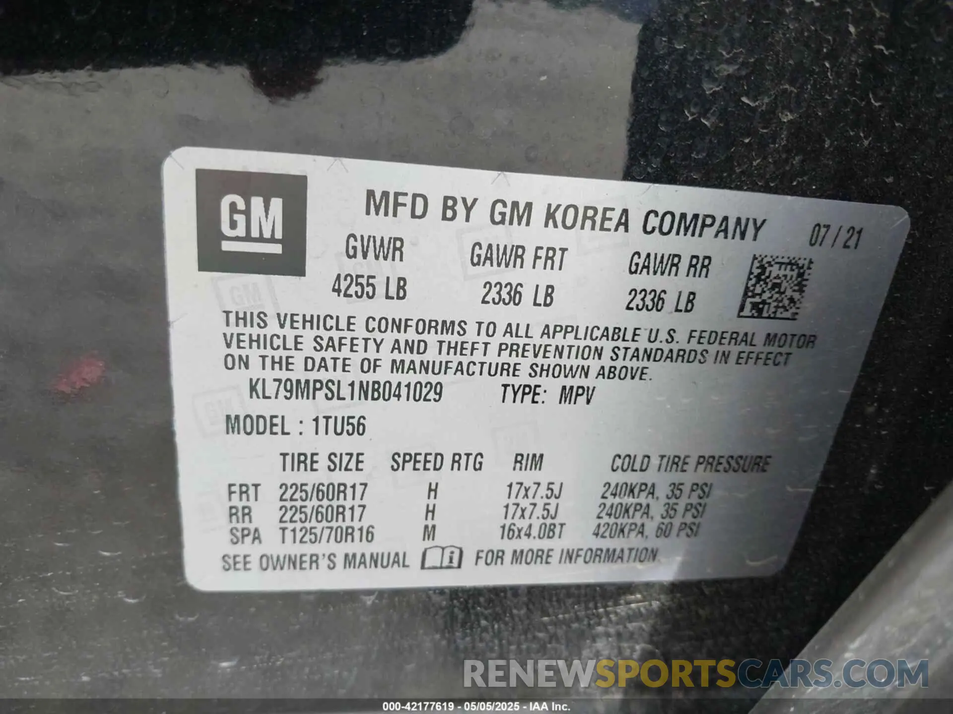 9 Photograph of a damaged car KL79MPSL1NB041029 CHEVROLET TRAILBLAZER 2022