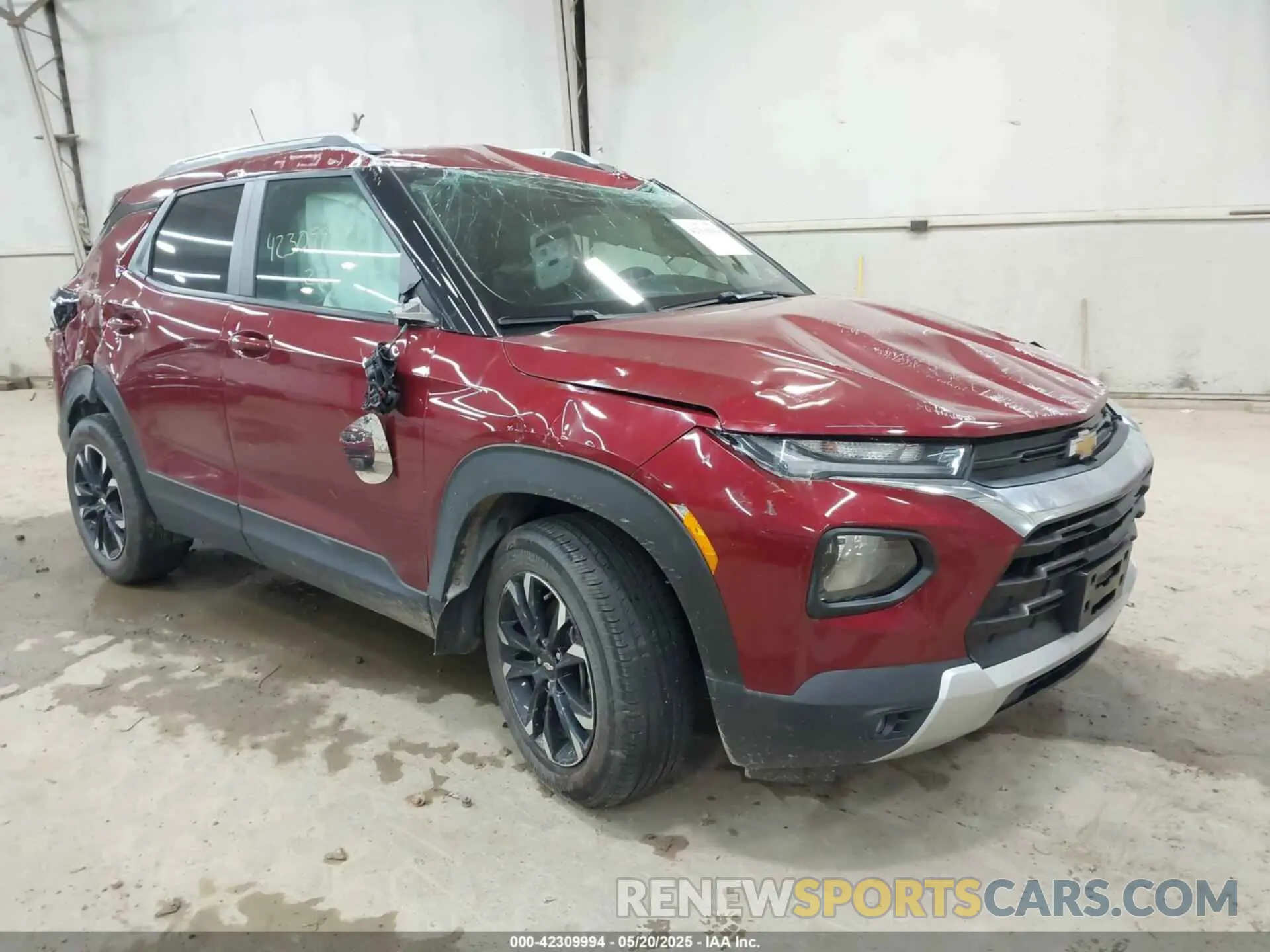1 Photograph of a damaged car KL79MPSL3NB061458 CHEVROLET TRAILBLAZER 2022