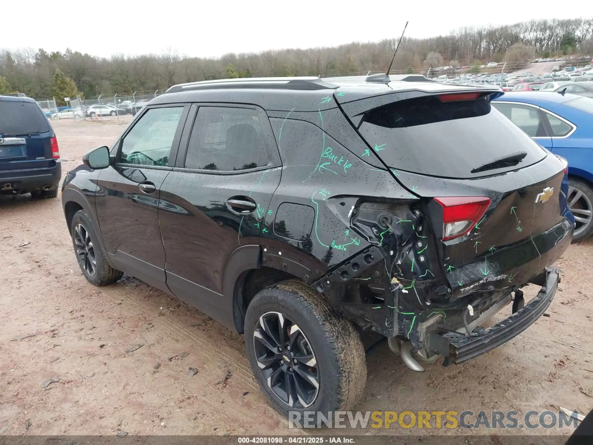 3 Photograph of a damaged car KL79MRSL6NB012136 CHEVROLET TRAILBLAZER 2022